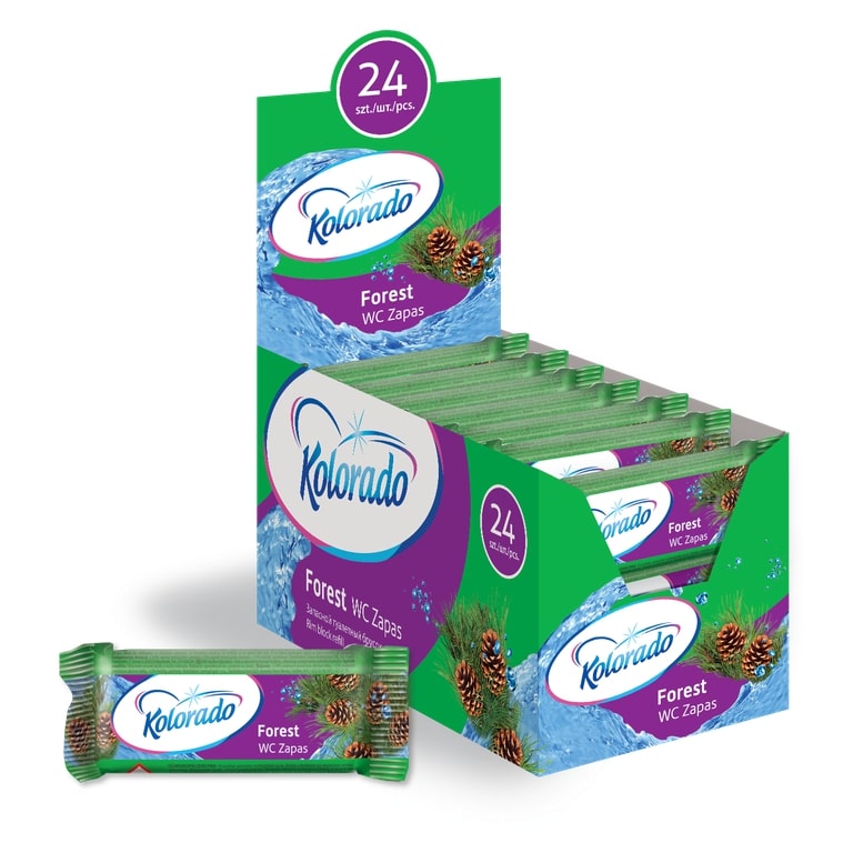 Блок для унітазу KOLORADO, запасний блок, 1х40г